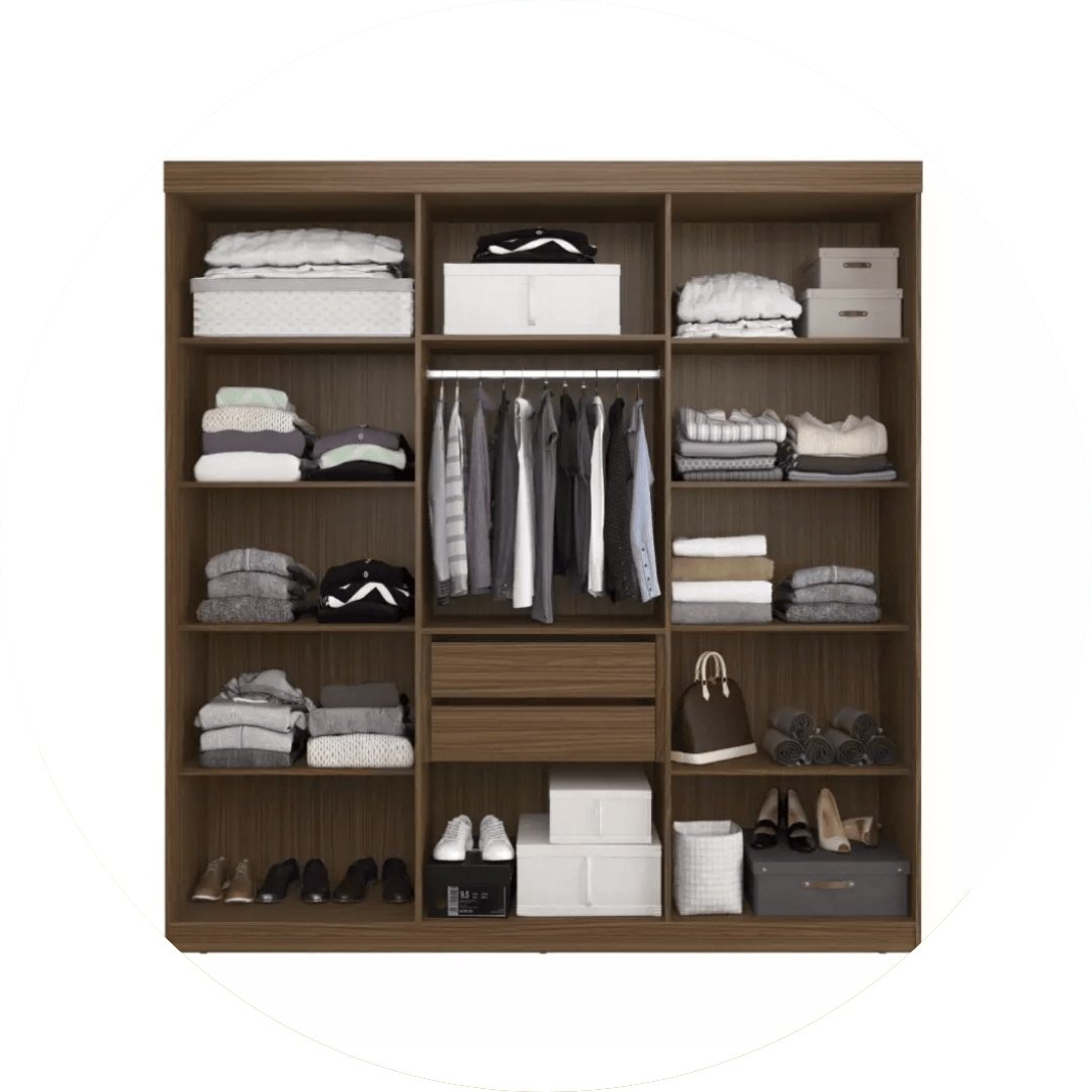 Guarda-Roupas 6 Portas PH1675 Mônaco Edez Herval - Marrom