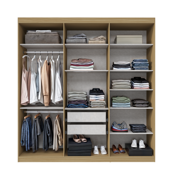 Guarda Roupa Casal 6 Portas PH1804 Herval - Cedro