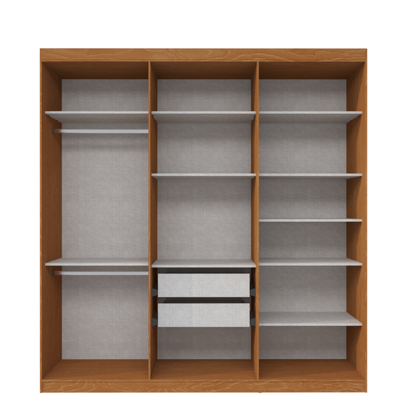 Guarda Roupa Casal 6 Portas PH1804 Herval - Carvalho