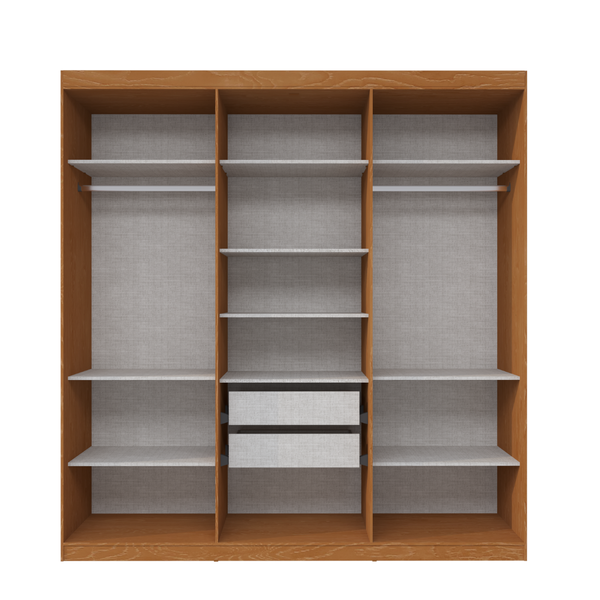 Guarda Roupa Casal 6 Portas PH1804 Herval - Carvalho Off White