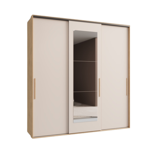 Roupeiro Herval PH1808 100% MDF - Carvalho Nature/Off White