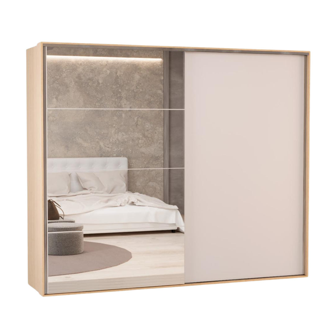 Roupeiro Herval PH1806 100% MDF - Carvalho Nature/Off White