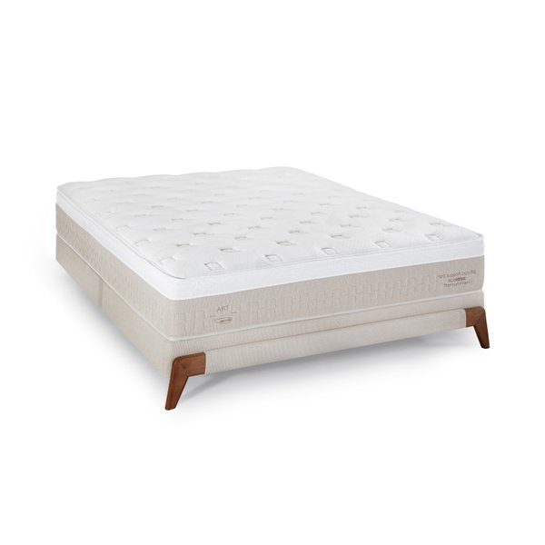 Colchão Molas Ensacadas Queen C1853 Alto Suporte 250kg 1,58X1,98X0