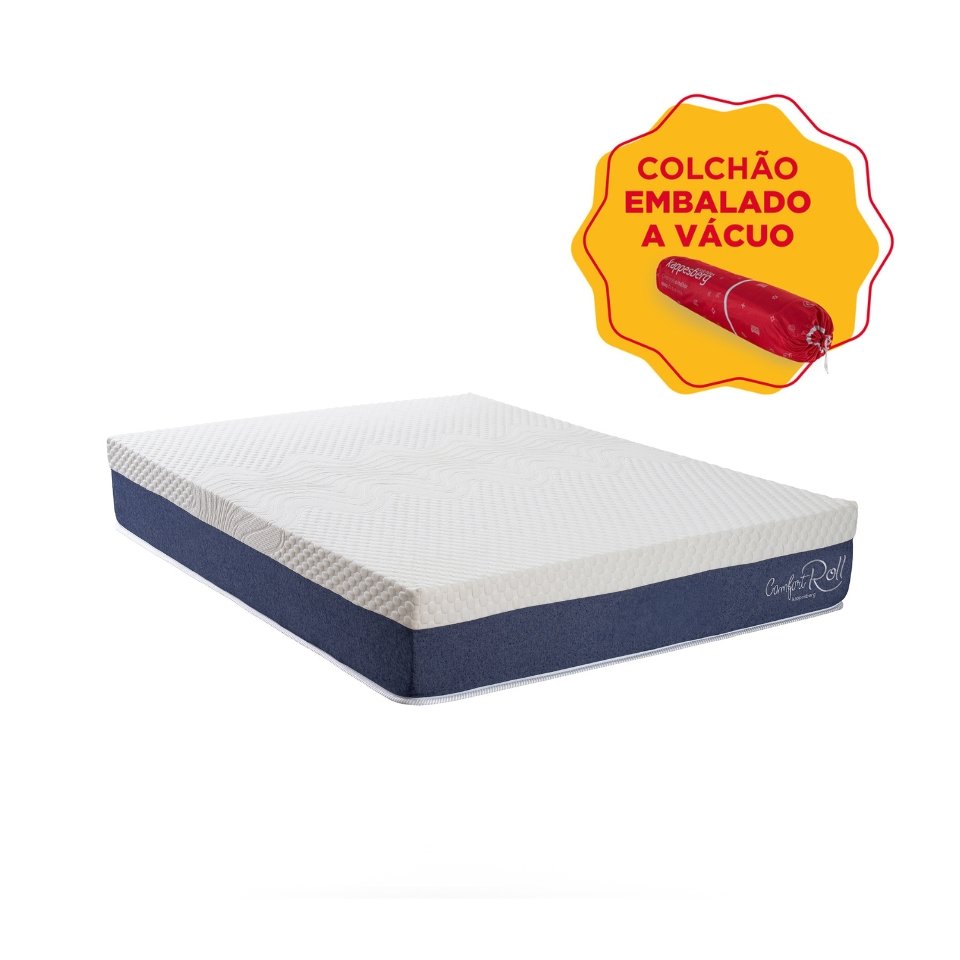 Conjunto Box Sommier Queen Bipartido Conceito + Colchão Vivere