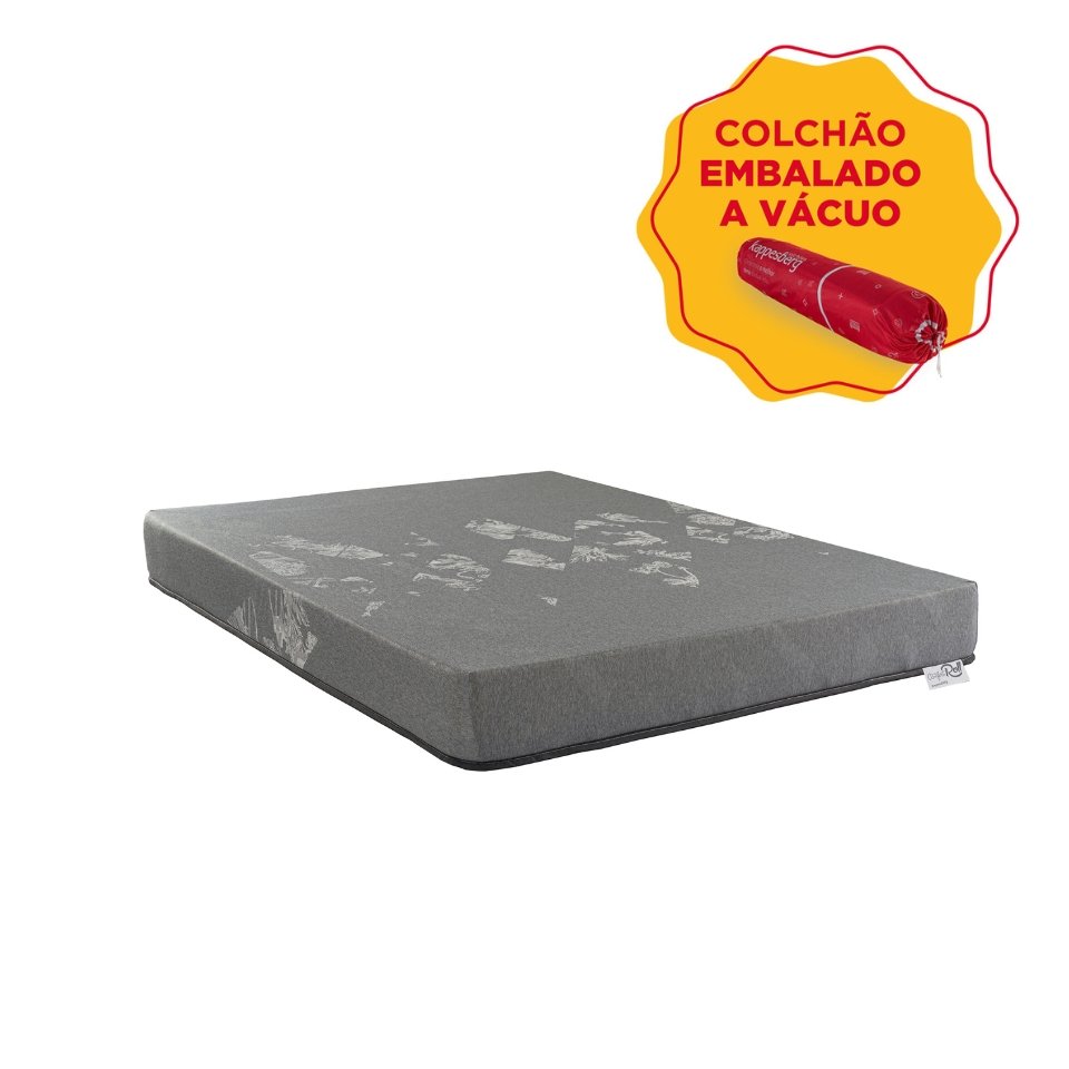 Colchão na Caixa Queen Espuma D28 90kg Grey Comfort Kappesberg 1